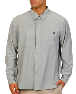 Thumbnail 1: AVID Avid Mens Long Sleeve Button Down Cabo Performance Shirt 