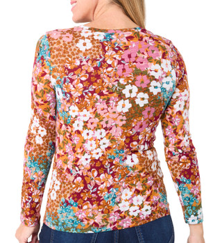 Thumbnail 3: Blue Sol Blue Sol Womens Jade Patchwork Long Sleeve Top 
