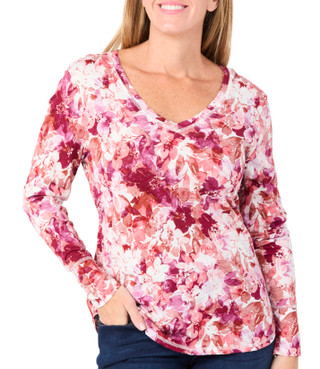 Thumbnail 3: Blue Sol Blue Sol Womens June Floral Long Sleeve Top 