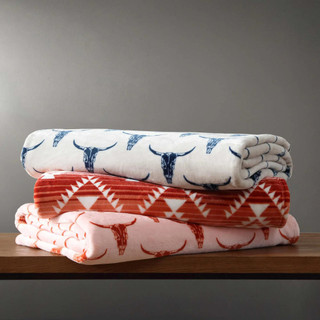 Thumbnail 17: Wrangler Wrangler Steer Head Ultra Soft Plush Fleece Blanket 