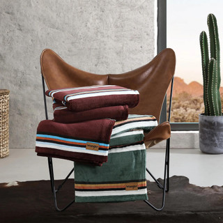 Thumbnail 4: Wrangler Western Saddle Stripe Ultra Soft Plush Fleece Blanket 