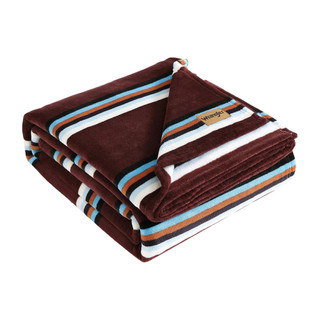 Thumbnail 2: Wrangler Western Saddle Stripe Ultra Soft Plush Fleece Blanket 