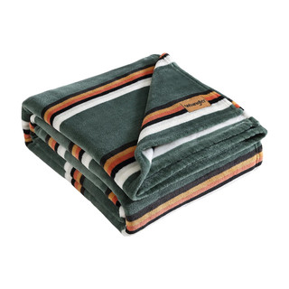 Thumbnail 2: Wrangler Western Saddle Stripe Ultra Soft Plush Fleece Blanket 