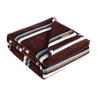 Thumbnail 2: Wrangler Western Saddle Stripe Ultra Soft Plush Fleece Blanket 