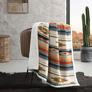 Thumbnail 3: Wrangler Wrangler Coyote Sands Reversible Decorative Throw 