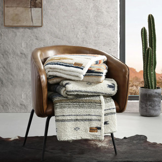 Thumbnail 3: Wrangler Wrangler Coyote Sands Reversible Decorative Throw 