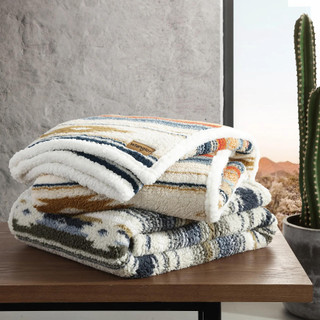 Thumbnail 5: Wrangler Wrangler Coyote Sands Reversible Decorative Throw 