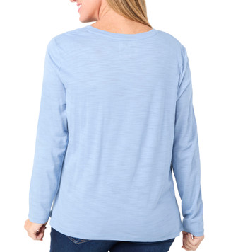 Thumbnail 3: Blue Sol Blue Sol Womens Solid Luxey Long Sleeve Top 