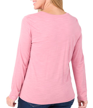 Thumbnail 3: Blue Sol Blue Sol Womens Solid Luxey Long Sleeve Top 
