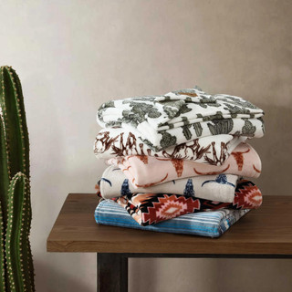 Thumbnail 9: Wrangler Plains Creek Ultra Soft Plush Fleece Reversible Throw 