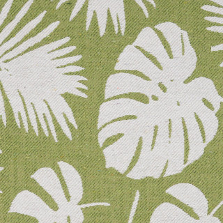 Thumbnail 2: Nourison Nourison 27x45 Tybee Green Leaf Print Accent Rug 