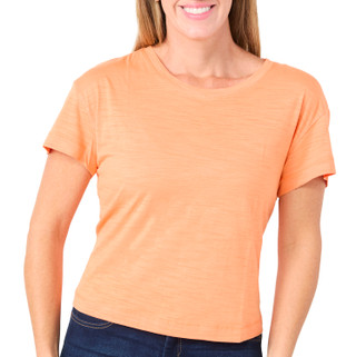 Thumbnail 1: Blue Sol Blue Sol Womens Solid Luxey Short Sleeve Crop Top 