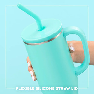 Thumbnail 5: Swig Swig 30 oz Pink Bows Stainless Steel Mega Mug Tumbler 