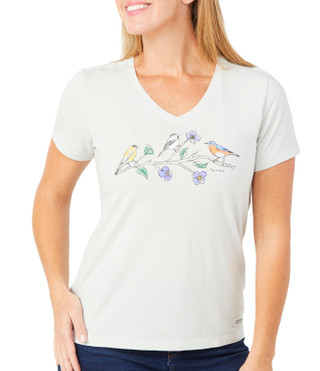 Thumbnail 3: Life is Good Life Is Good Womens Three Birds Tee 