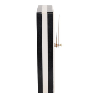 Thumbnail 2: Sagebrook Home Sagebrook Home 5 in Square Striped Clock Home Accent 