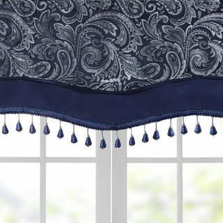 Thumbnail 6: Madison Park Madison Park Aubrey Beaded Window Valance 