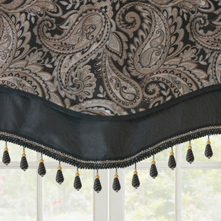 Thumbnail 6: Madison Park Madison Park Aubrey Beaded Window Valance 