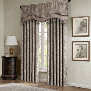 Thumbnail 4: Madison Park Madison Park Aubrey Beaded Window Valance 