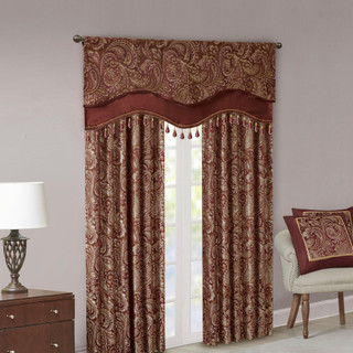 Thumbnail 5: Madison Park Madison Park Aubrey Beaded Window Valance 
