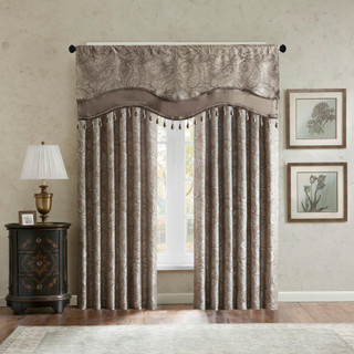 Thumbnail 3: Madison Park Madison Park Aubrey Beaded Window Valance 