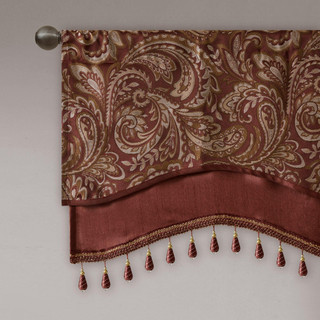 Thumbnail 6: Madison Park Madison Park Aubrey Beaded Window Valance 