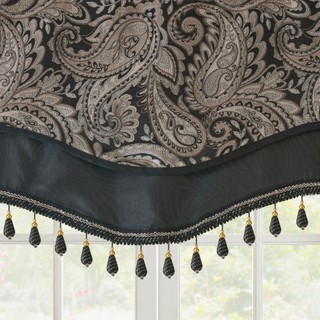 Thumbnail 6: Madison Park Madison Park Aubrey Beaded Window Valance 