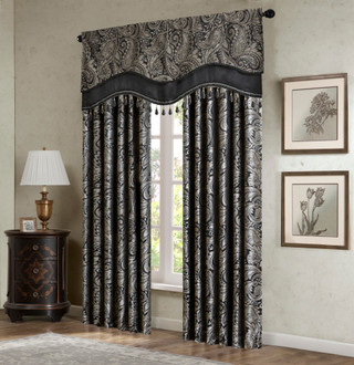 Thumbnail 4: Madison Park Madison Park Aubrey Beaded Window Valance 