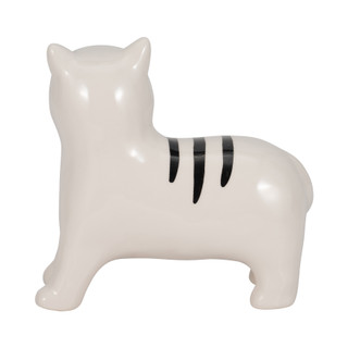 Thumbnail 8: Sagebrook Home Sagebrook Home 7 in Ceramic Cream Cat Figurine 