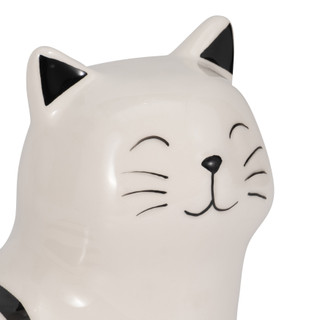 Thumbnail 10: Sagebrook Home Sagebrook Home 7 in Ceramic Cream Cat Figurine 