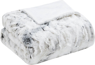 Thumbnail 1: Madison Park Madison Park Sachi Oversized Faux Fur Throw 