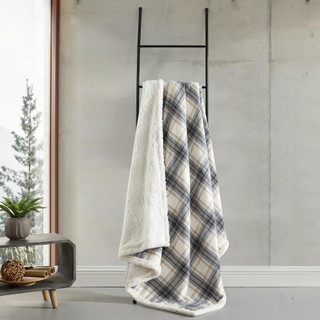 Thumbnail 5: Eddie Bauer Eddie Bauer Edgewood Plaid Reversible Flannel Throw 