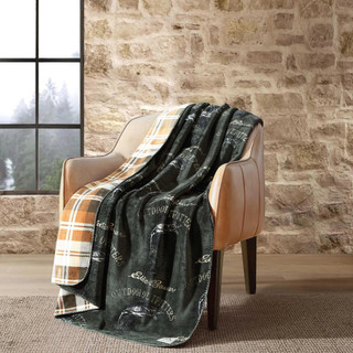 Thumbnail 10: Eddie Bauer Eddie Bauer Flying Fish Trailhead Plaid Lush Throw 