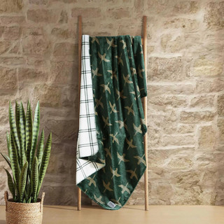 Thumbnail 8: Eddie Bauer Eddie Bauer Geese Kettle Falls Plaid Lush Throw 