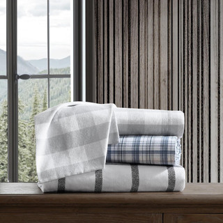Thumbnail 31: Eddie Bauer Eddie Bauer Bunkhouse Plaid Flannel Sheet Set 