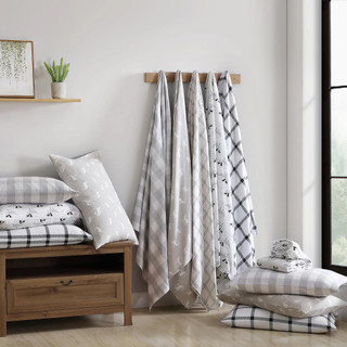 Thumbnail 42: Eddie Bauer Eddie Bauer Bunkhouse Plaid Flannel Sheet Set 