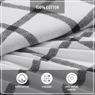 Thumbnail 48: Eddie Bauer Eddie Bauer Bunkhouse Plaid Flannel Sheet Set 