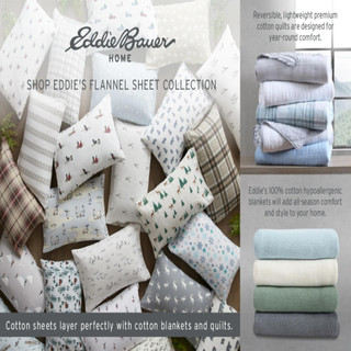 Thumbnail 66: Eddie Bauer Eddie Bauer Bunkhouse Plaid Flannel Sheet Set 