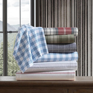 Thumbnail 34: Eddie Bauer Eddie Bauer Great Plains Plaid Flannel Sheet Set 