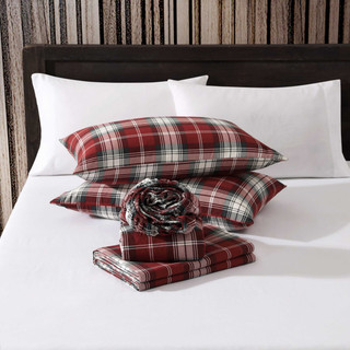 Thumbnail 31: Eddie Bauer Eddie Bauer Heartland Plaid Flannel Sheet Set 