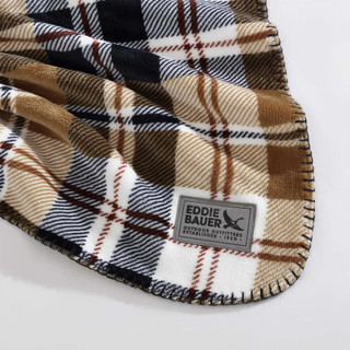 Thumbnail 14: Eddie Bauer Eddie Bauer Trailhead Plaid Coco Flannel Reversible Throw 