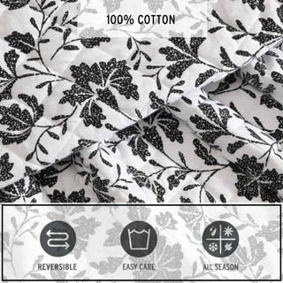 Thumbnail 19: Eddie Bauer Woodblock Reversible Floral Flannel Quilt & Sham Set 