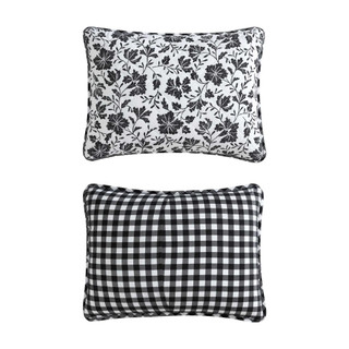 Thumbnail 43: Eddie Bauer Woodblock Reversible Floral Flannel Quilt & Sham Set 