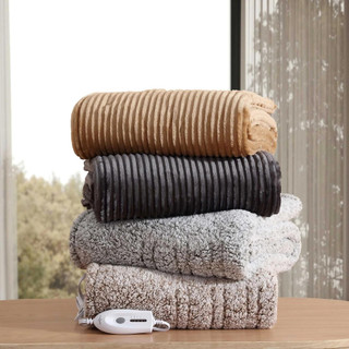 Thumbnail 32: Eddie Bauer Eddie Bauer Solid Ribbed Mountain Valley Heated Blanket 
