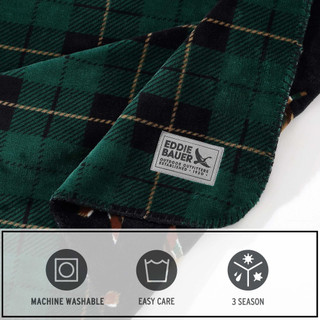 Thumbnail 11: Eddie Bauer Eddie Bauer Capitol Hill Plaid Reversible Flannel Throw 