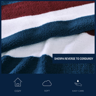 Thumbnail 12: Nautica Nautica Wilton Sherpa Reversible Throw 