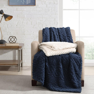 Thumbnail 3: Nautica Nautica Declan Sherpa Reversible Throw 