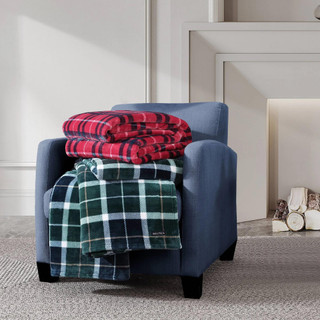 Thumbnail 35: Nautica Nautica Northsail Ultra Soft Plush Fleece Plaid Blanket 