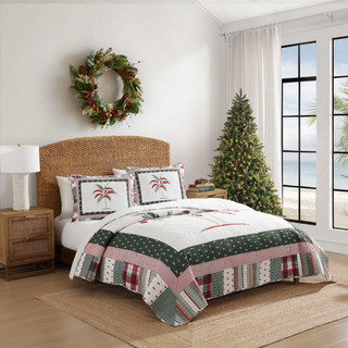 Thumbnail 13: Tommy Bahama Tommy Bahama Palm Tree Patchwork Quilt Set 