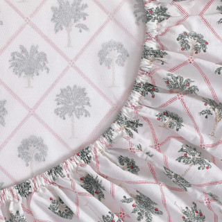 Thumbnail 7: Tommy Bahama Tommy Bahama Palm Tree Trellis Cotton Percale Sheet Set 
