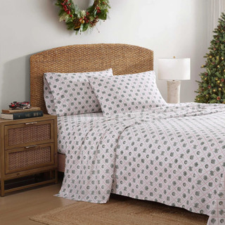Thumbnail 1: Tommy Bahama Tommy Bahama Palm Tree Trellis Cotton Percale Sheet Set 